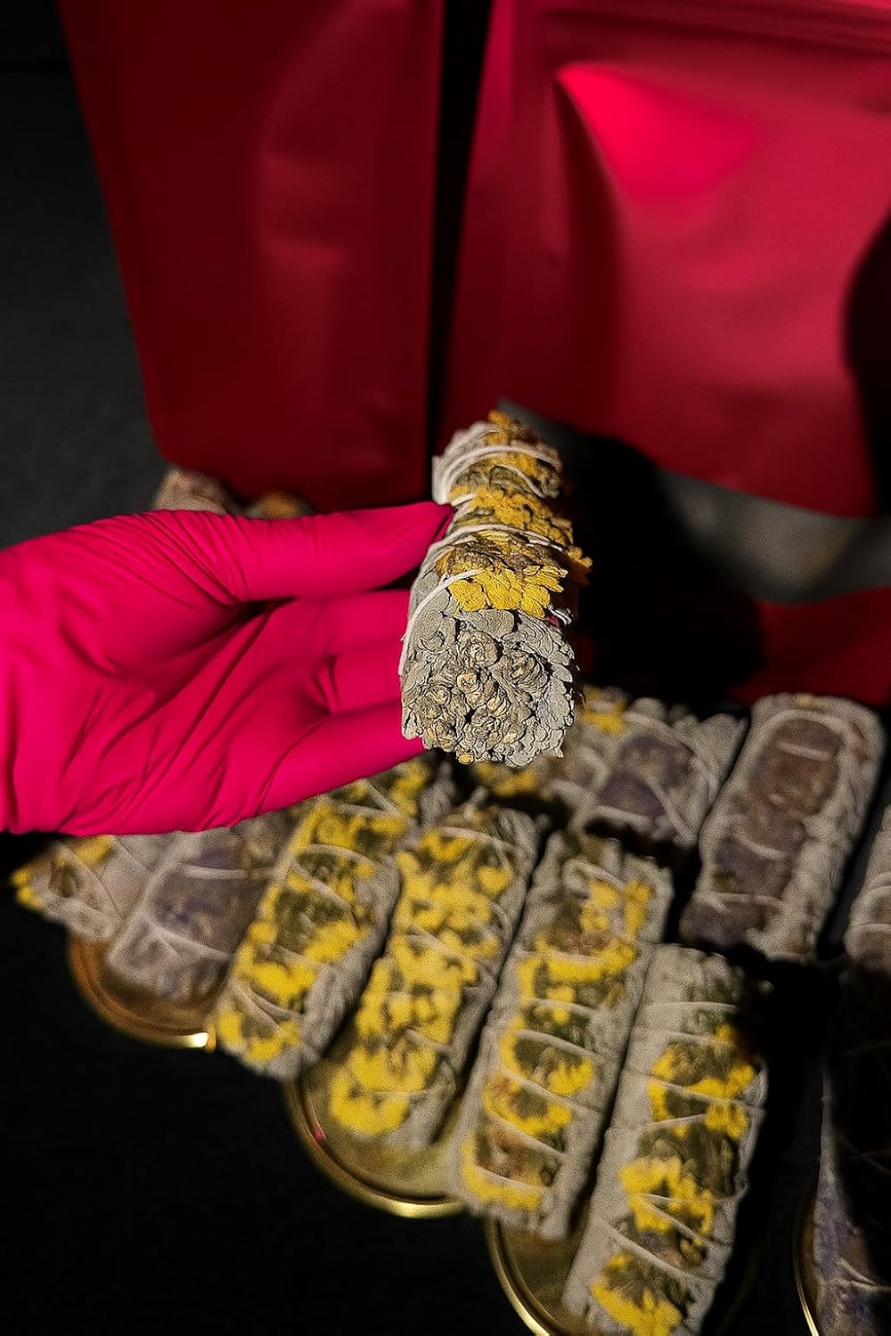 Purple & Yellow Sage Cleansing Duo with Free Mal de Ojo Bracelet