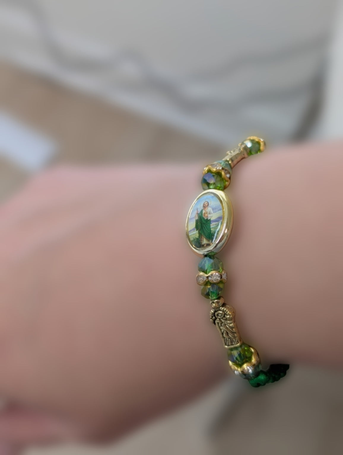 St. Jude Green Protection Bracelet